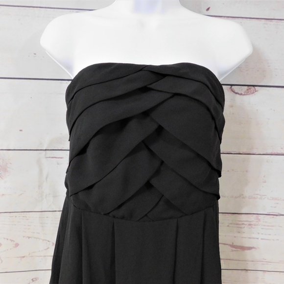 Robe De Cocktail Pearl By Georgina Chapman – Noire à Volants – Taille 6 – Neuve